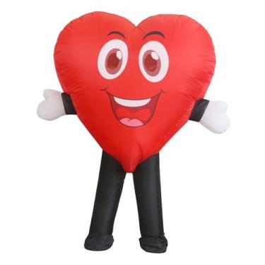 Imagem de Colaxi Fantasia inflável de amor, fantasia fofa para performance de baile de máscaras, homens e mulheres, Rir