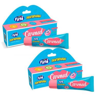 Imagem de Kit 2 Carmed Fini Dentadura Hidratante Labial 10g