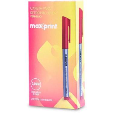Imagem de Caneta Retroprojetor 2,0MM Vermelho MARK - Maxprint