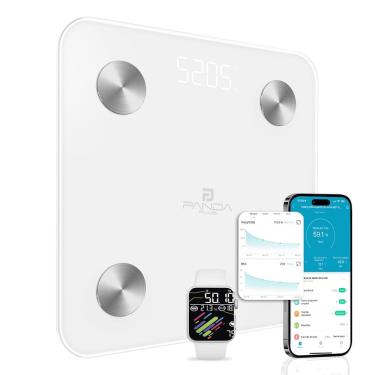 Imagem de Balança Digital Coporal Inteligente 180kg Bioimpedância App Pandaplus Bluetooth 