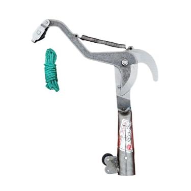 Imagem de Gralara Tesoura de poda, ferramenta de jardinagem, colhedor de frutas, ferramenta de corte de galhos altos, podador de árvores com corda para quintal de, L