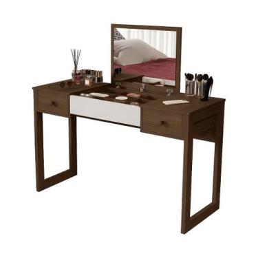 Imagem de Penteadeira Camarim Em MDF Com Espelho Quarto Moderno Luxo - Casa Roma