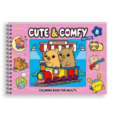 Imagem de Livro - Cute & Comfy Super Extra - Livro de Colorir Adulto - Capa Dura