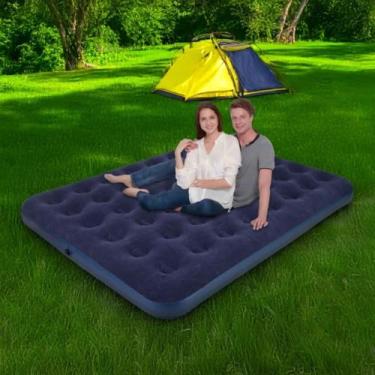Imagem de Colchao Inflavel Casal Queen Multiuso 203x152x22cm Avenli - FlexInter,