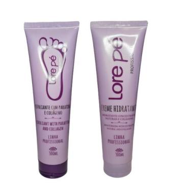 Imagem de Creme Hidratante e Esfoliante Com Parafina Lore Pé 300ml