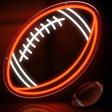 Imagem de Luz LED regulável Football Neon Sign Yoolume 42x27cm