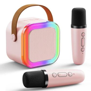 Imagem de Máquina de karaokê Niskite para meninas com 2 microfones