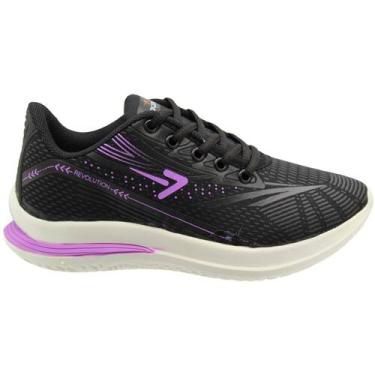 Imagem de Tênis Esportivo Box 200 Revolution Feminino, Preto, 34
