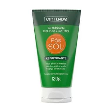 Imagem de Gel Hidratante Pós Sol Aloe Vera e Pantenol 120g Vini Lady-Unissex
