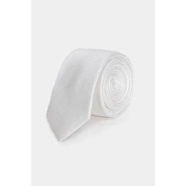 Imagem de Gravata Aramis Jacquard Seda Textura Branco-Masculino