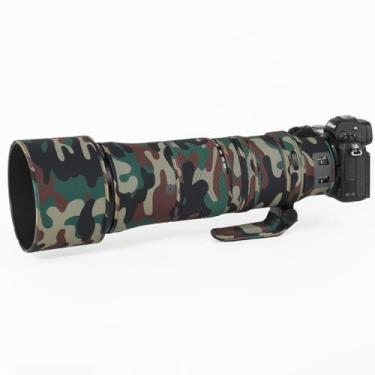 Imagem de CHASING BIRDS Revestimento de lente impermeável camuflado para FUJIFILM XF 150-600 mm F5.6-8 R LM OIS WR Capa protetora de lente à prova de chuva (camuflagem verde militar, com 2,0X TC)