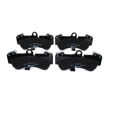 Imagem de HELLA Conjunto de pastilhas de freio 355043241, prata cerâmica, serve para Aston Martin/Audi/SEAT, dianteiro, 2012–2018 (4 pastilhas)