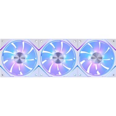 Imagem de MSI Ventilador MPG EZ120R ARGB WHITE-3W - Ventilador ARGB de 120 mm, bloco de conectores magnético patenteado, conexão de corrente em cascata, rolamento dinâmico de fluido + fixação extra de porca