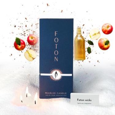 Imagem de Vela Foton Pearled 510ml de cera em pó 120h de tempo de queima