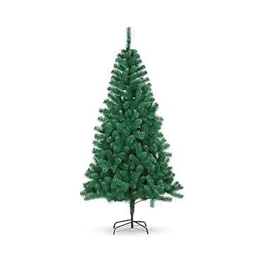 Imagem de Árvore de Natal Premium 2,40m Galhos - Pinheiro de Luxo com Base de Ferro para Decoração Natalina(1,50cm/pé ferro)