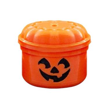 Imagem de Balde de Halloween,Balde de abóbora de Halloween, Porta doces multiuso, Baldes em miniatura para doces ou travessuras com tampa removível porta-doces de abóbora para crianças