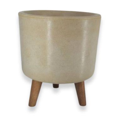 Imagem de Vaso Doha Pequeno Pé Palito (22x19)Travertino ALPE E ARITANA