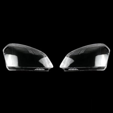 Imagem de VDLJA Capa de farol de carro para Qashqai 2008-2015, lente transparente da tampa do farol, tampas da carcaça do abajur, tampa da lâmpada, lente difusa de vidro, A/esquerda e direita