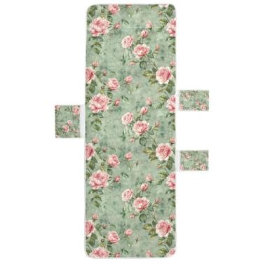 Imagem de STAYTOP Capa de toalha de espreguiçadeira de flores de primavera, capa de espreguiçadeira macia, capas de cadeira de praia com bolsos para jardim ao ar livre, pátio, pátio, banhos de sol, gramado, 215