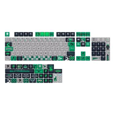 Imagem de Kit de Keycaps Redragon x Harry Potter Sonserina - PBT Dye Sub - 136 Teclas - HP-942