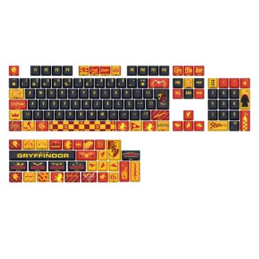 Imagem de Kit de Keycaps Redragon Harry Potter Grifinória - PBT Dye Sub - 136 Teclas - HP-944