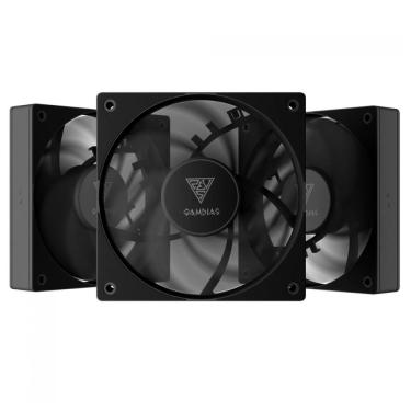 Imagem de Kit 3 Coolers 120mm Notus - Preto - Gamdias M1-1203