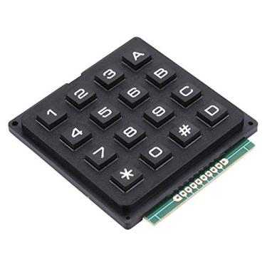 Imagem de Módulo de teclado de 16 teclas para MCU, tamanho pequeno e conveniente de usar, ótimo para teclados externos, material ABS