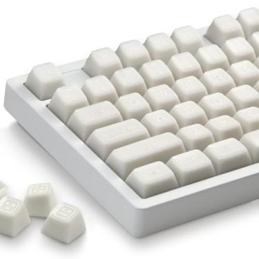 Imagem de XVX Teclas de jade branco, teclas de teclado PBT Double Shot 132 teclas, conjunto de teclas de perfil MDA compatível com 60%/65%/75%/TKL/96%/100% US Layout Cherry MX Switches Teclado Mecânico