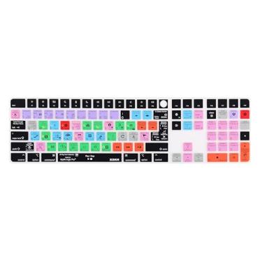 Imagem de XSKN Logic Pro Shortcuts EU&US versão universal capa de silicone para iMac 2021-2023 24 polegadas M1 M3 Magic Keyboard com Touch ID e teclado numérico 2022 Mac Studio A2520