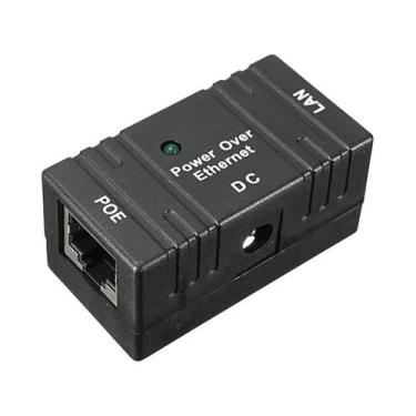 Imagem de Adaptador Injector Splitter POE Passivo RJ-45 De 10M 100Mbps Para Mont