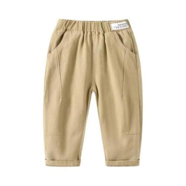 Imagem de Calças De Algodão Para Meninos Primavera Outono Roupas Para Crianças D