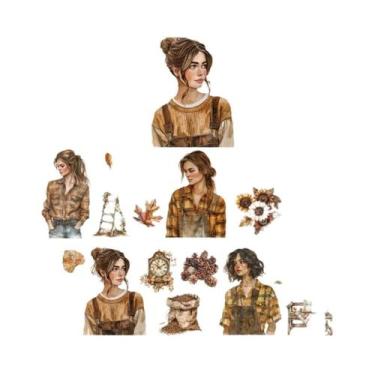 Imagem de Fita Adesiva Decorativa PET De 60mm X 2m Para Diário, Scrapbooking E D