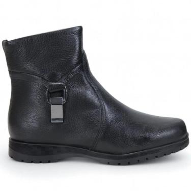 Imagem de Bota Bottero Cano Baixo Couro Preto Detalhe Lateral 369202-Feminino