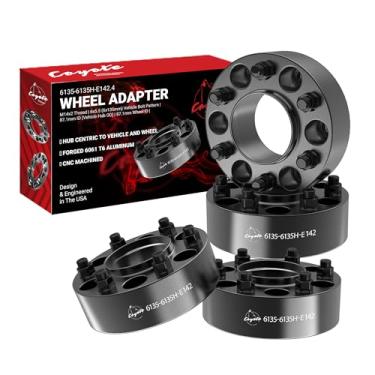 Imagem de Wheel Accessories Parts 4 peças de adaptadores espaçadores de roda de 5 cm 6 em 135 mm 87,1 mm Hub Centric 14mm 2.0 Lugs 6x135mm 87,1mm M14x2.0 Studs Fits 2004-2014 Ford F-150 Expedition Navigator