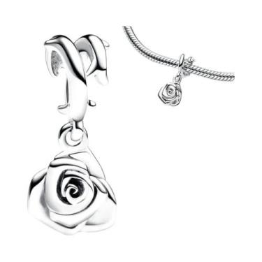 Imagem de Colar E Brincos De Charme Em Prata Esterlina 925 Com Flores Grandes, P