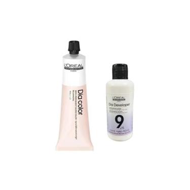 Imagem de Kit Dia Color Loreal + Emulsão 9 Vol 90ml - Escolha Sua Cor Tom:1 Pret