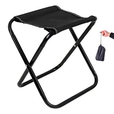 Imagem de Banco Baquenta Dobravel Banquinho Cadeira Portatil Camping Acampamento Praia Pesca Piqueninique Ar Livre Passeio