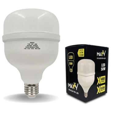 Imagem de Kit Com 15 Lâmpadas De Led Bulbo E27 50w 6500k Bivolt Max-0506