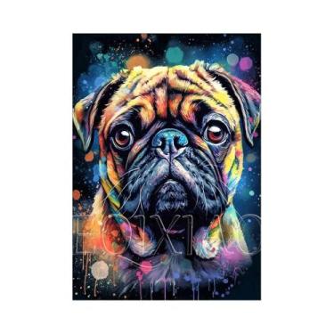 Imagem de Pintura Diamante De Animais (Gato, Cão, Cisne) Com Bordado Completo De