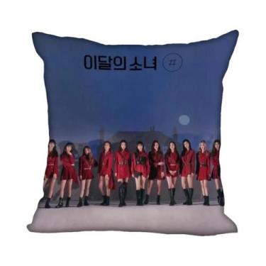 Imagem de Capa De Almofada De Poliéster LOONA KPOP 45x45cm Para Decoração De Qua