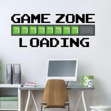 Imagem de Adesivos de parede Game Zone Loading Pixel Style 60x30cm PVC - yiweisa
