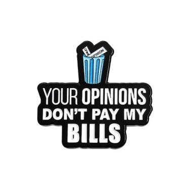Imagem de Brooch Pin Funny Quote Black Alloy Lapel Badge - Yiweisai
