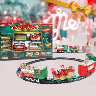 Imagem de Toy Train Set Christmas Train Set Railway Tracks Battery Ope - Gloome 