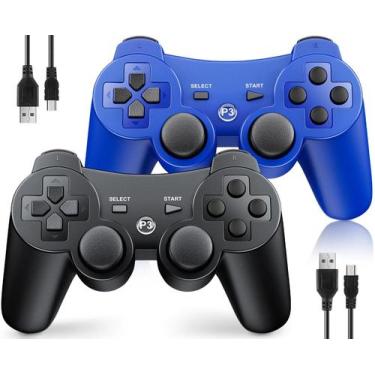 Imagem de Controlador inalámbrico OKHAHA 2 unidades para PS3 Playstation 3