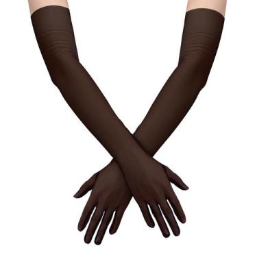 Imagem de Luvas de renda LUTER Opera Half Finger Smooth Stretch Mesh