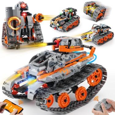 Imagem de Brinquedo de construção YOIFOY 5 em 1 e controle de aplicativos por ma