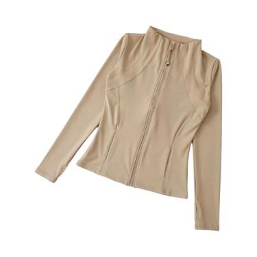 Imagem de Camiseta De Yoga Feminina De Manga Longa, Casaco Esportivo, Roupas Par