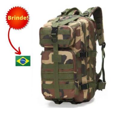 Imagem de Mochila Tática Militar Impermeável Reforçada 40 Litros - GN, Terra