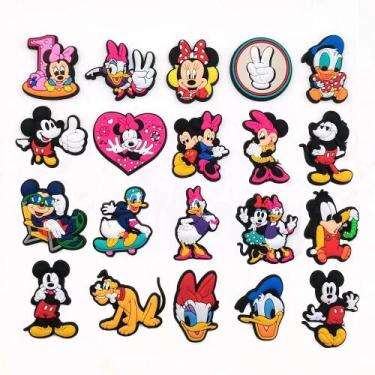Imagem de Conjunto De 20 Berloques De PVC Do Mickey Mouse Para Crocs, Bogg Bag, 