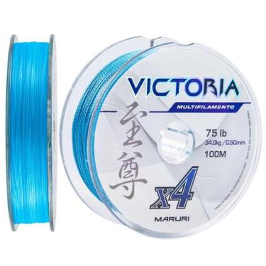 Imagem de Linha De Multifilamento VICTORIA 4X - 100m - Maruri, 0,24 mm, Azul